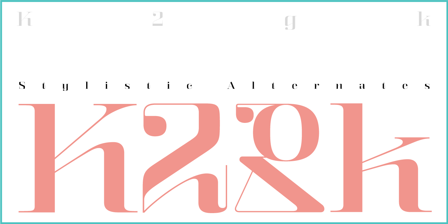 Beispiel einer Kalender Serif-Schriftart #4